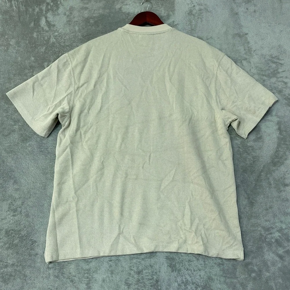 NWT Hugo Nuwaffle T-Shirt Men's Large Beige Cotton Blend